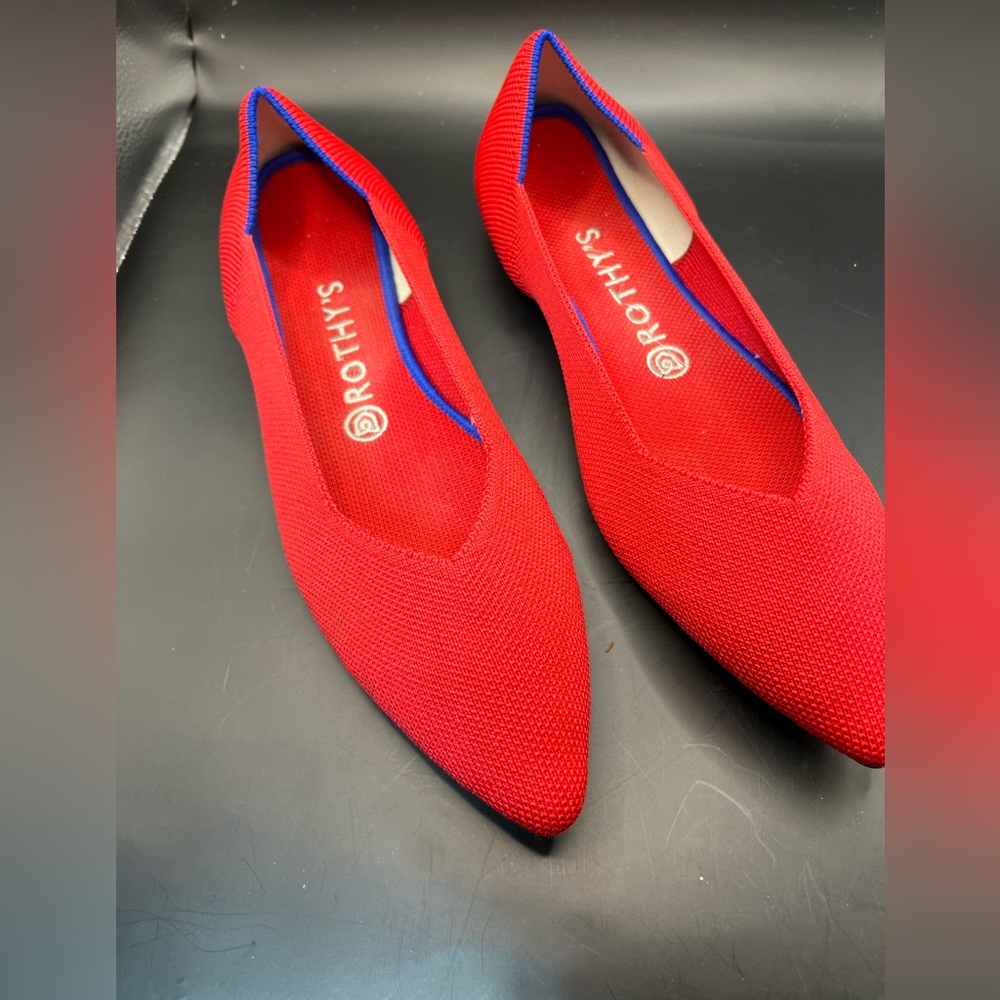 Rothy's Red Pointed-Toe Flats